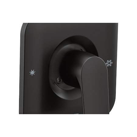 Posi-Temp(R) Tub/Shower Valve Only Matte Black